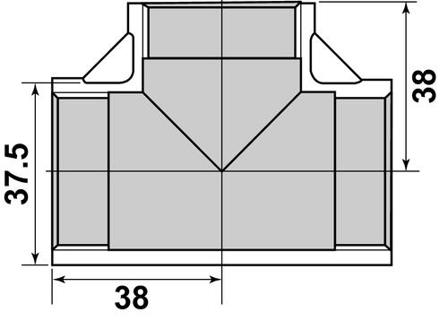 Té égal Inox à visser FFF1